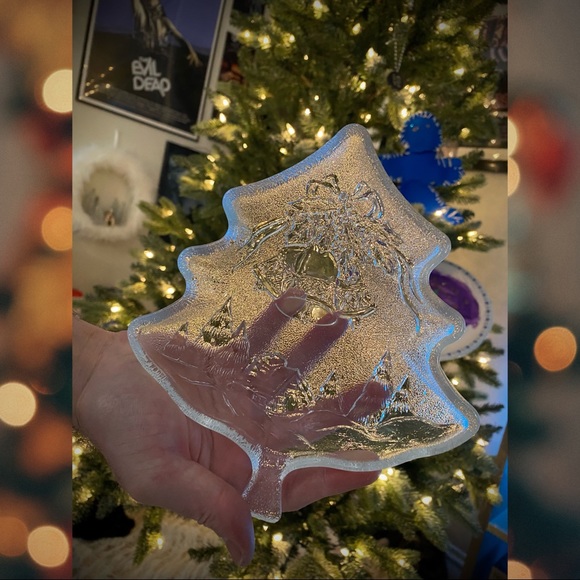 🎅🏻🛍️NEW Vintage Glass Christmas Dish - Picture 5 of 9